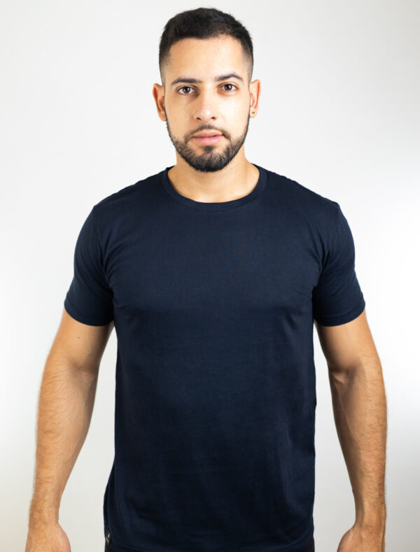Camiseta RayBasics™ Clásica Manga Corta - Color Azul Marino 01