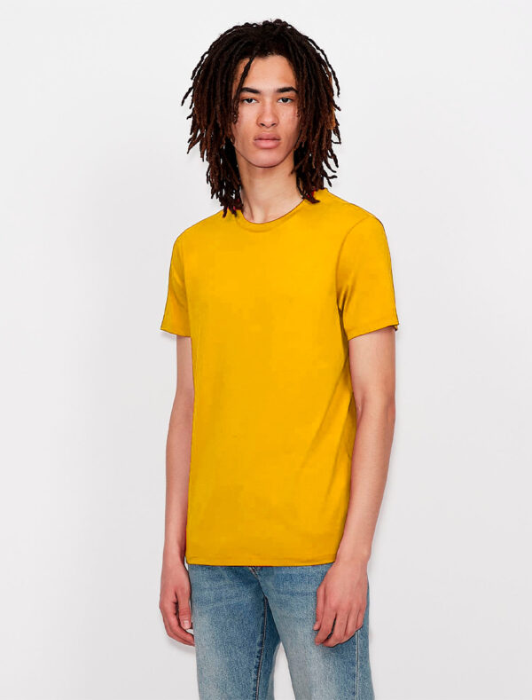 Camiseta Básica Cuello Redondo - RayBasics Prime Color Mostaza 01