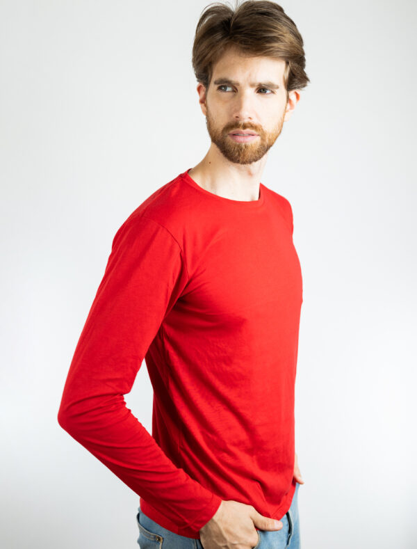 Camiseta RayBasics™ Clásica Manga Larga - Color Rojo 02