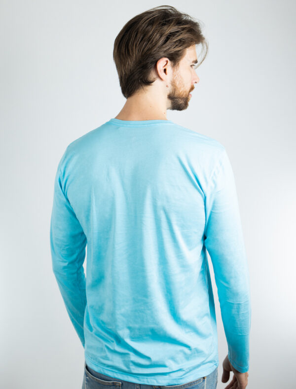 Camiseta RayBasics™ Clásica Manga Larga - Color Celeste 03